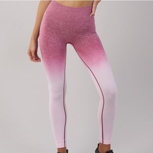 Gymshark Ombré Chalk Pink / Beet Leggings